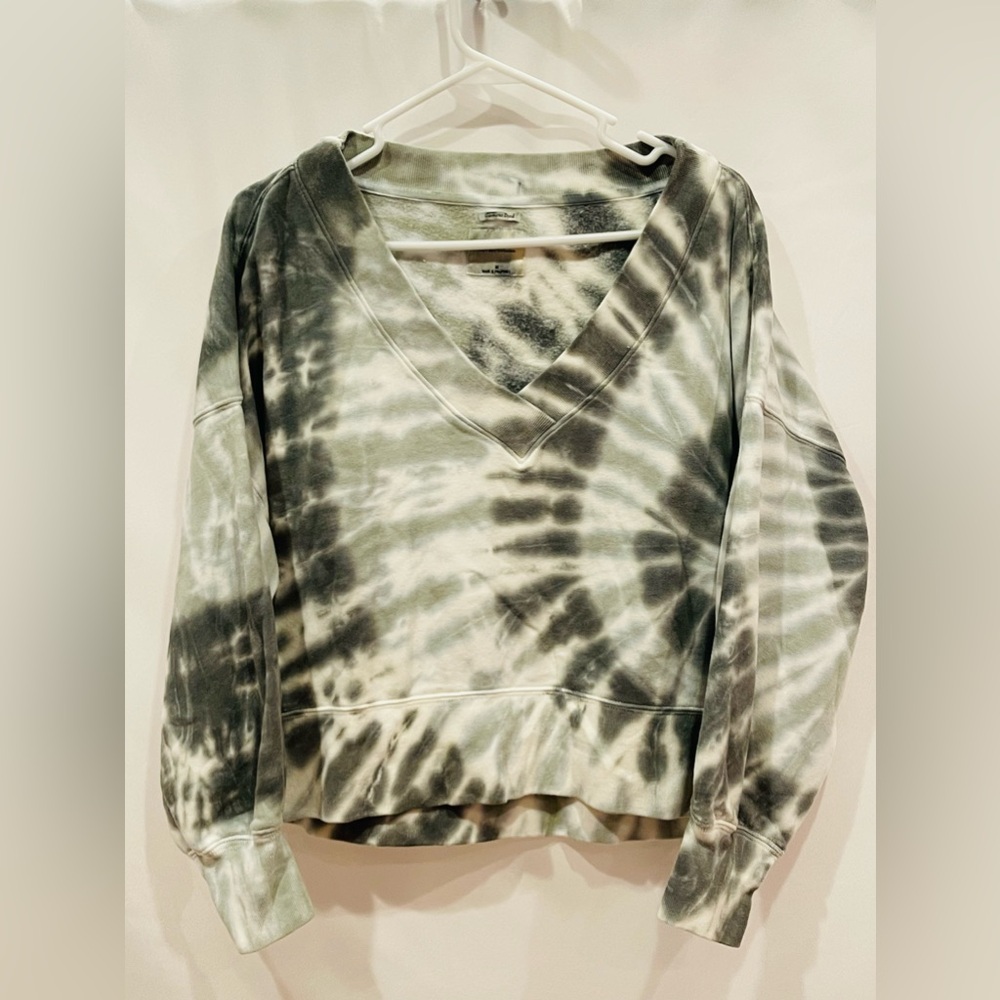 American Eagle Tie Dyed Cropped Sweatshirt